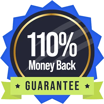 110% Money-Back Guarantee badge