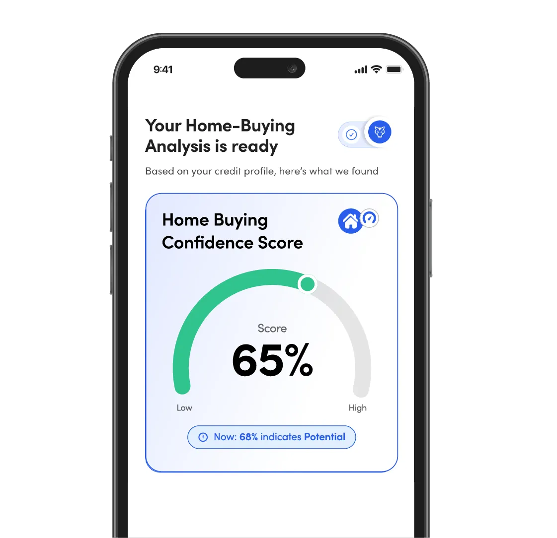Get a Home-buying confidence score